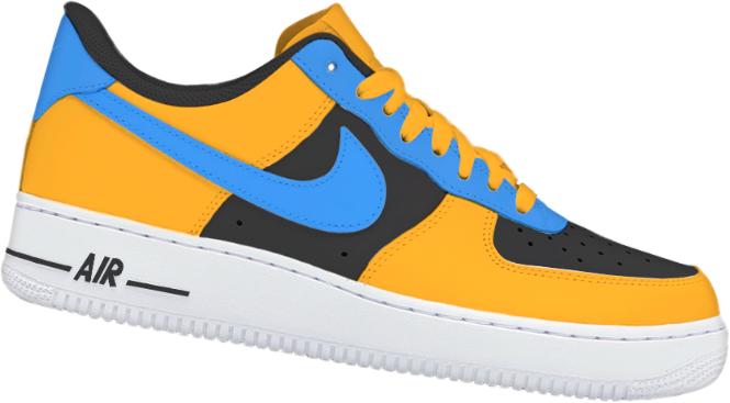 Tênis Personalizado Amarelo e Azul