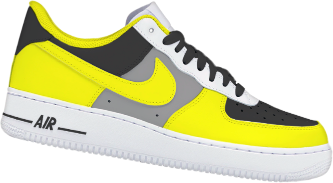 Tênis Personalizado Amarelo e Preto